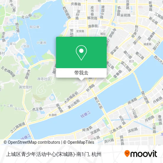 上城区青少年活动中心(宋城路)-南1门地图