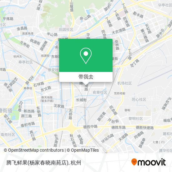 腾飞鲜果(杨家春晓南苑店)地图