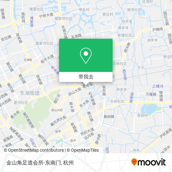 金山角足道会所-东南门地图