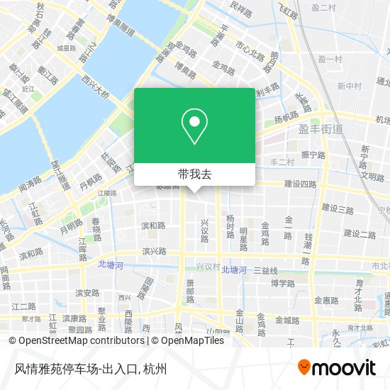 风情雅苑停车场-出入口地图