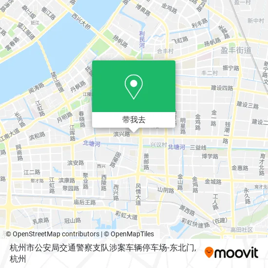 杭州市公安局交通警察支队涉案车辆停车场-东北门地图
