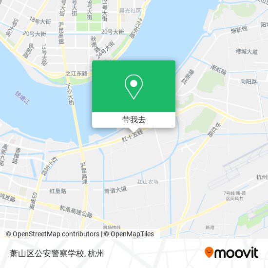 萧山区公安警察学校地图