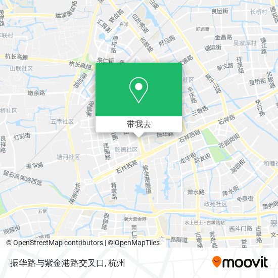 振华路与紫金港路交叉口地图