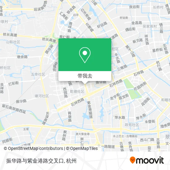 振华路与紫金港路交叉口地图