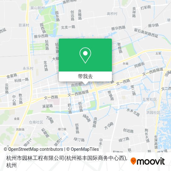 杭州市园林工程有限公司(杭州裕丰国际商务中心西)地图