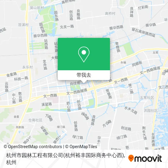 杭州市园林工程有限公司(杭州裕丰国际商务中心西)地图