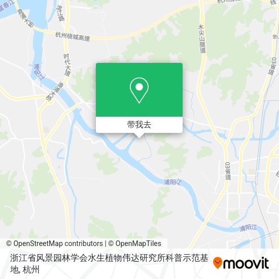 浙江省风景园林学会水生植物伟达研究所科普示范基地地图