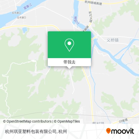 杭州琪亚塑料包装有限公司地图