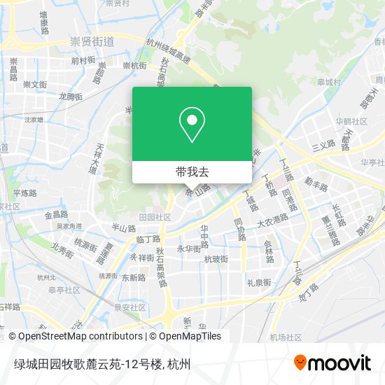 绿城田园牧歌麓云苑-12号楼地图