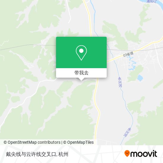 戴尖线与云许线交叉口地图