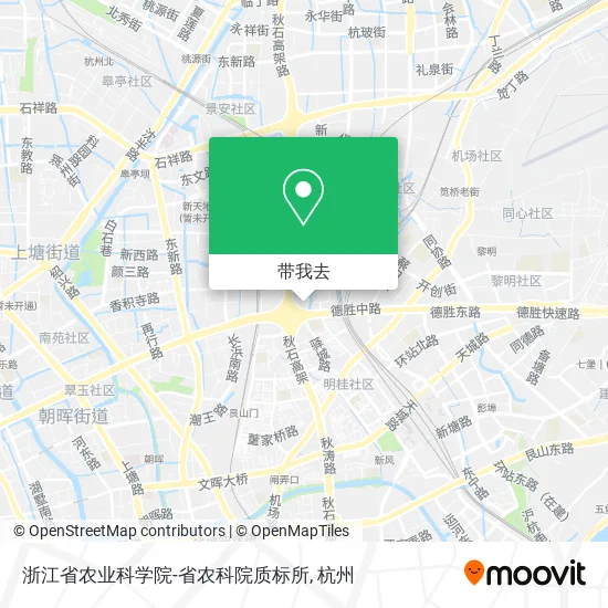浙江省农业科学院-省农科院质标所地图