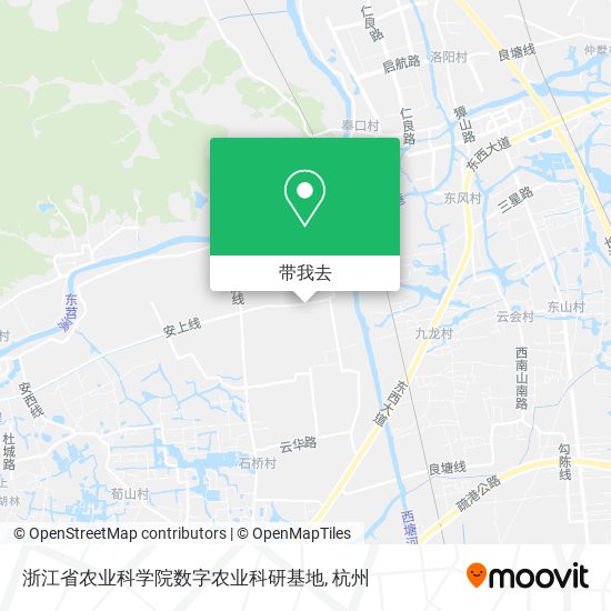 浙江省农业科学院数字农业科研基地地图