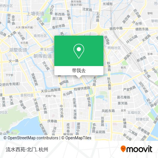 流水西苑-北门地图