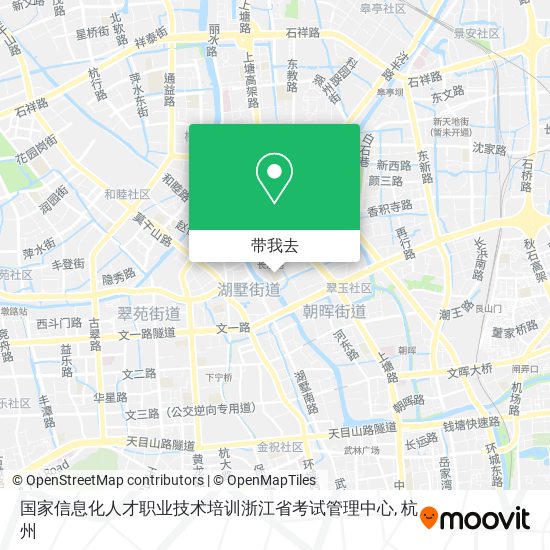 国家信息化人才职业技术培训浙江省考试管理中心地图