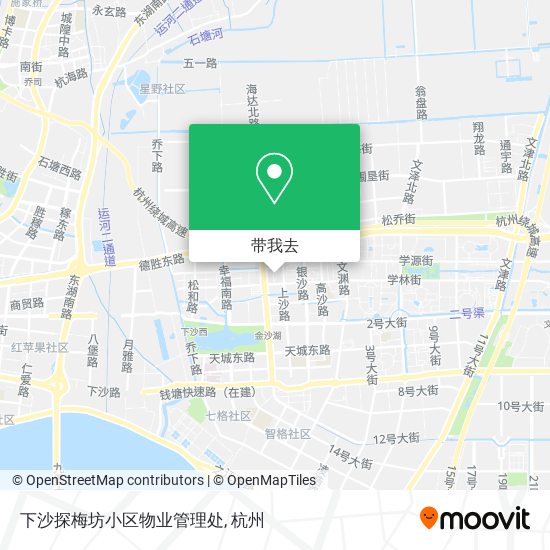 下沙探梅坊小区物业管理处地图