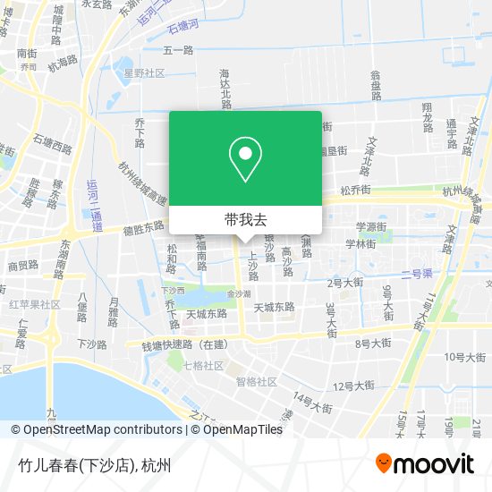 竹儿春春(下沙店)地图