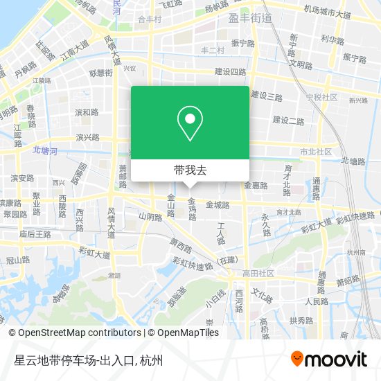星云地带停车场-出入口地图