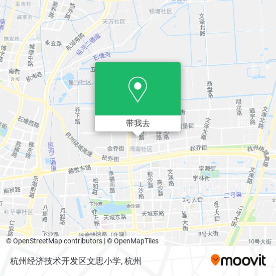 杭州经济技术开发区文思小学地图