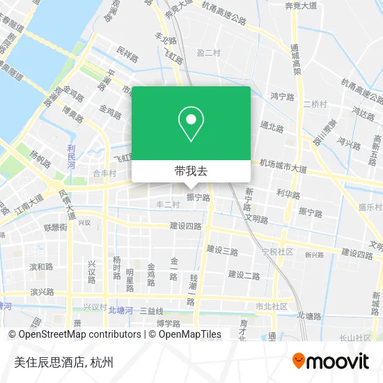 美住辰思酒店地图