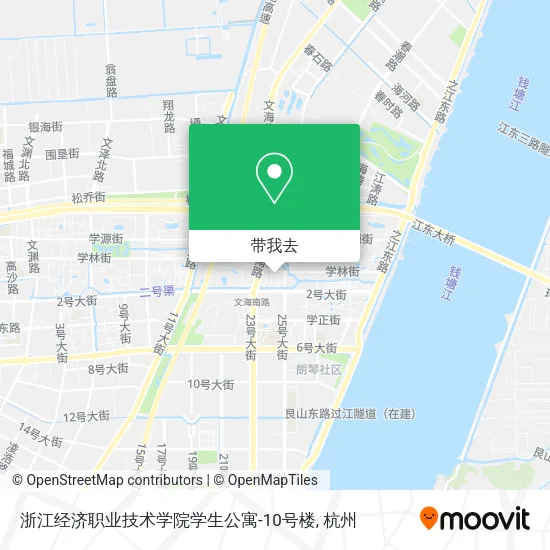 浙江经济职业技术学院学生公寓-10号楼地图