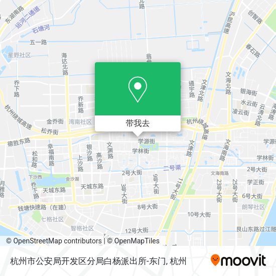 杭州市公安局开发区分局白杨派出所-东门地图