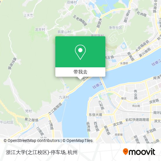 浙江大学(之江校区)-停车场地图