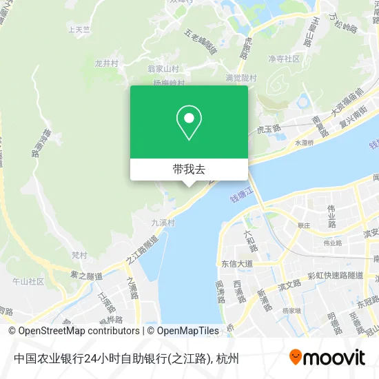 中国农业银行24小时自助银行(之江路)地图