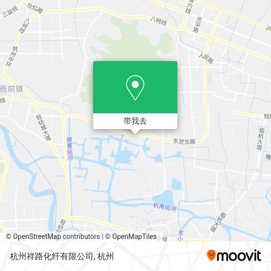杭州祥路化纤有限公司地图