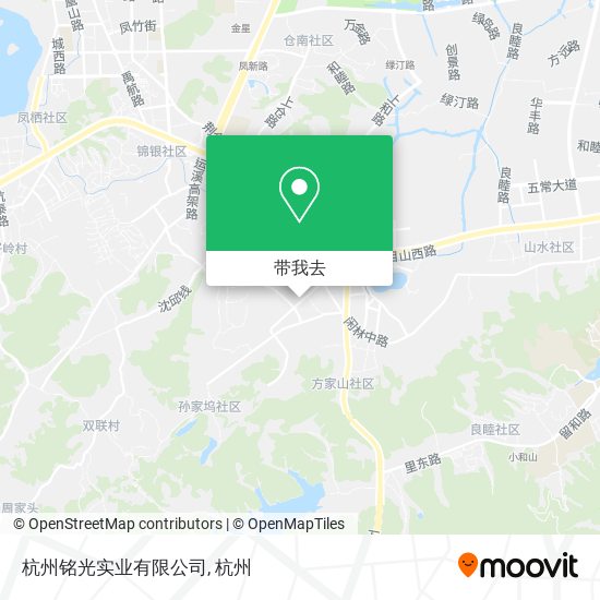 杭州铭光实业有限公司地图
