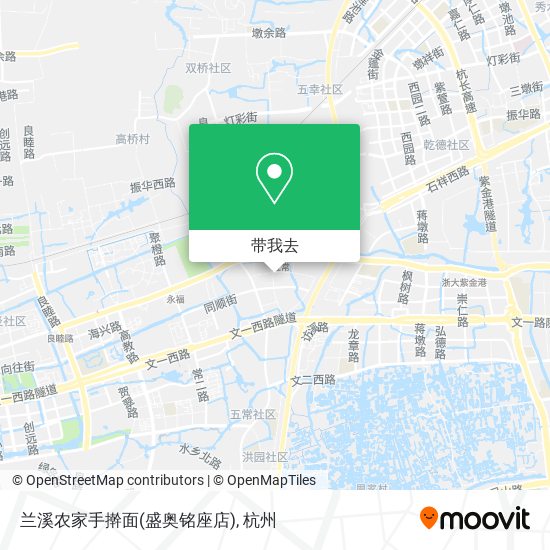 兰溪农家手擀面(盛奥铭座店)地图