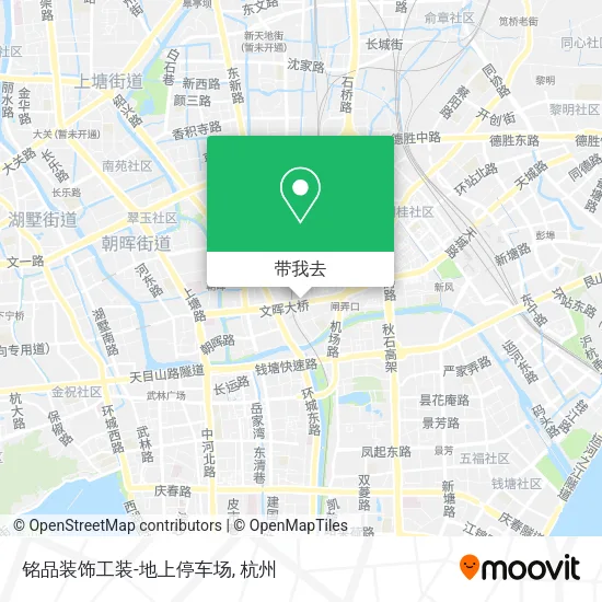 铭品装饰工装-地上停车场地图