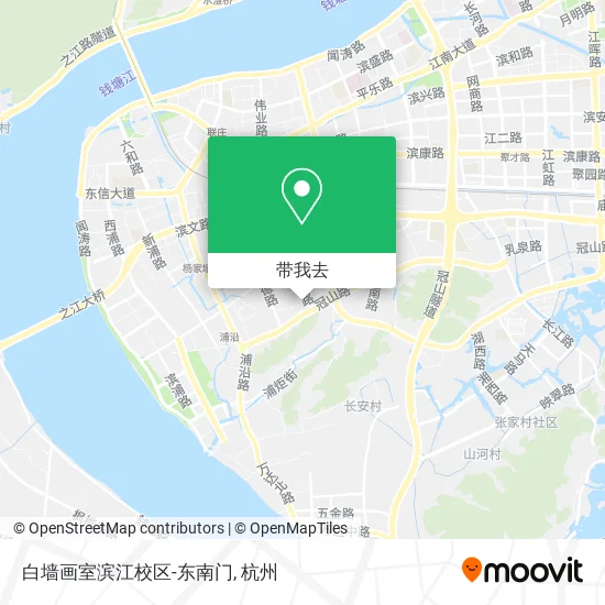 白墙画室滨江校区-东南门地图