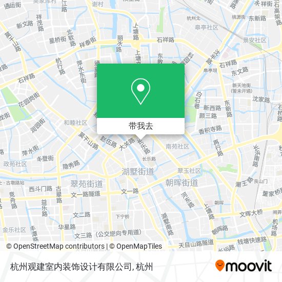 杭州观建室内装饰设计有限公司地图