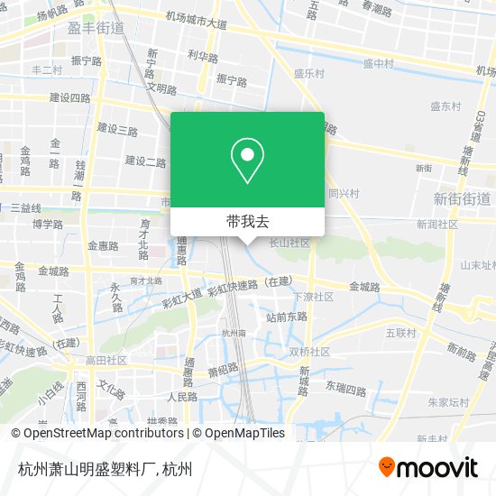 杭州萧山明盛塑料厂地图
