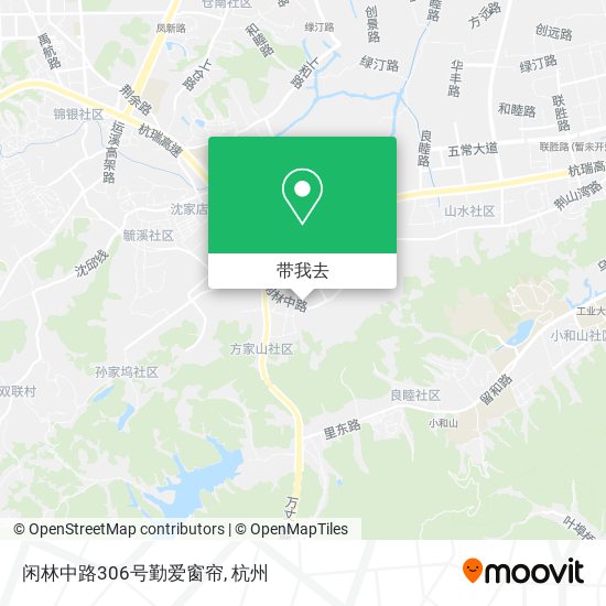 闲林中路306号勤爱窗帘地图