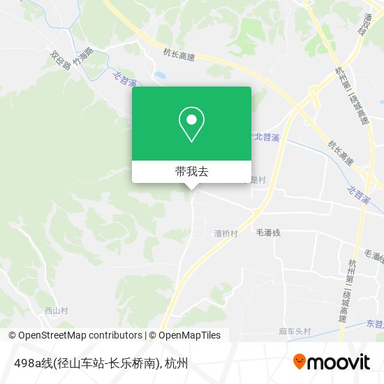 498a线(径山车站-长乐桥南)地图