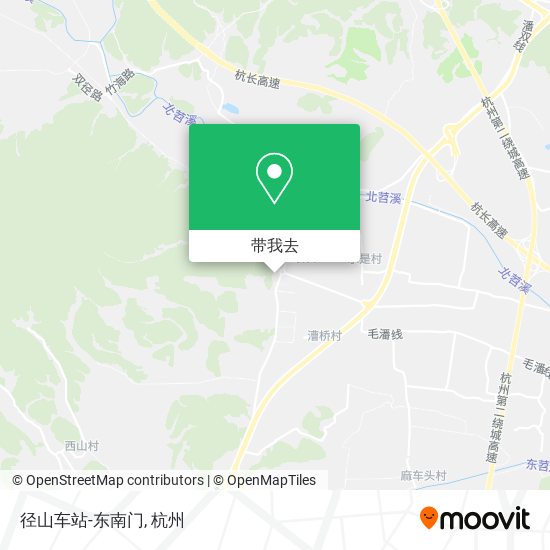 径山车站-东南门地图