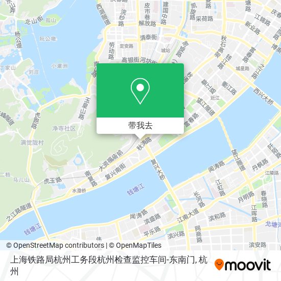 上海铁路局杭州工务段杭州检查监控车间-东南门地图