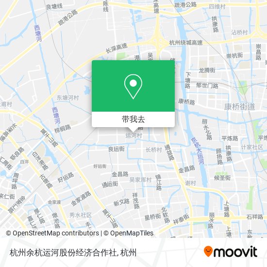 杭州余杭运河股份经济合作社地图