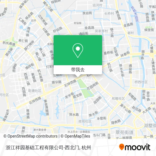 浙江祥园基础工程有限公司-西北门地图