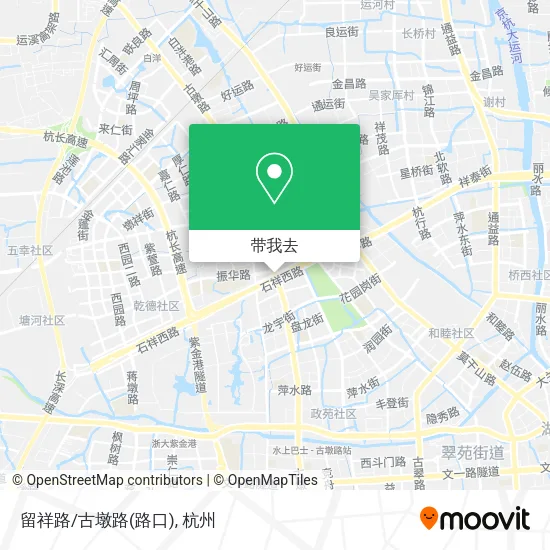 留祥路/古墩路(路口)地图