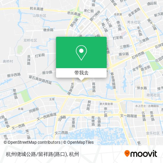 杭州绕城公路/留祥路(路口)地图