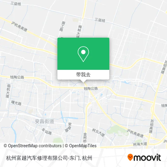 杭州富越汽车修理有限公司-东门地图