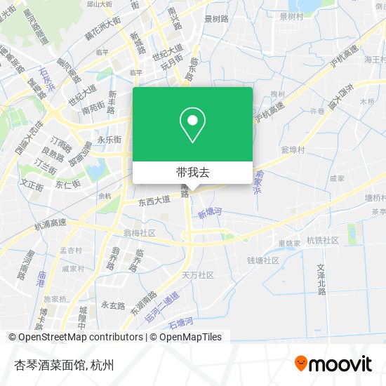 杏琴酒菜面馆地图