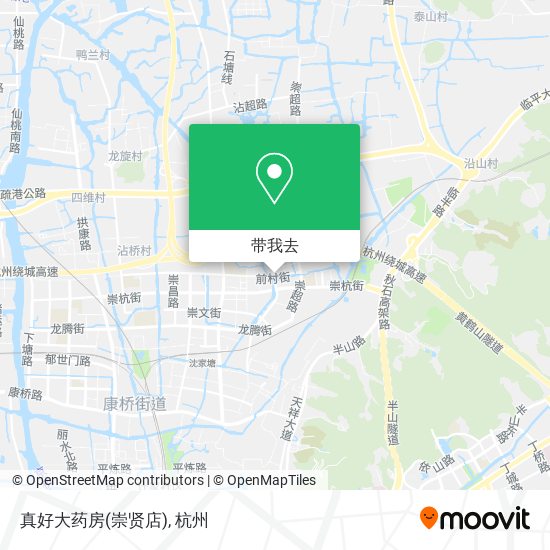 真好大药房(崇贤店)地图