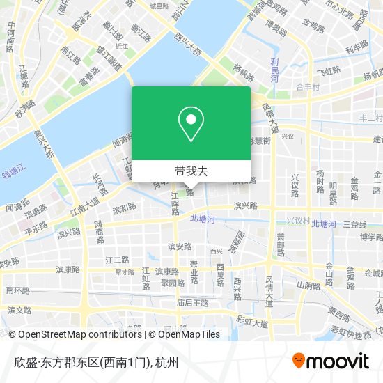 欣盛·东方郡东区(西南1门)地图