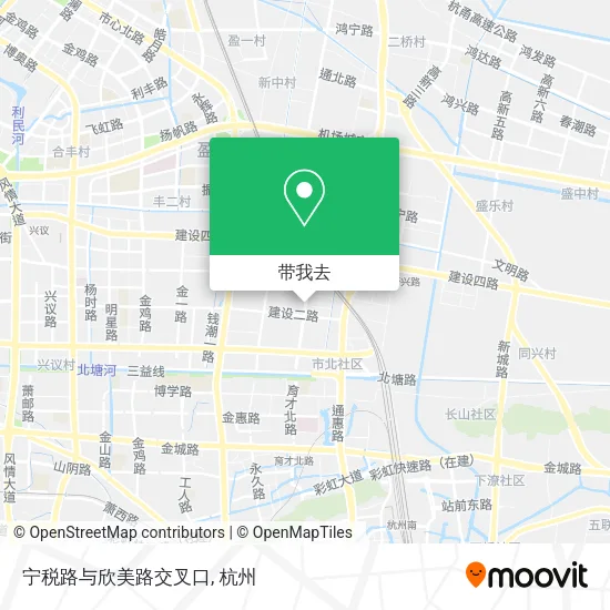 宁税路与欣美路交叉口地图