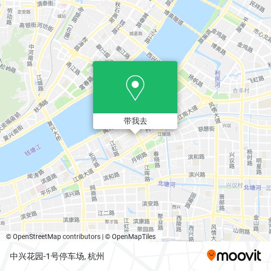中兴花园-1号停车场地图