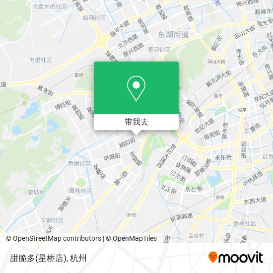 甜脆多(星桥店)地图