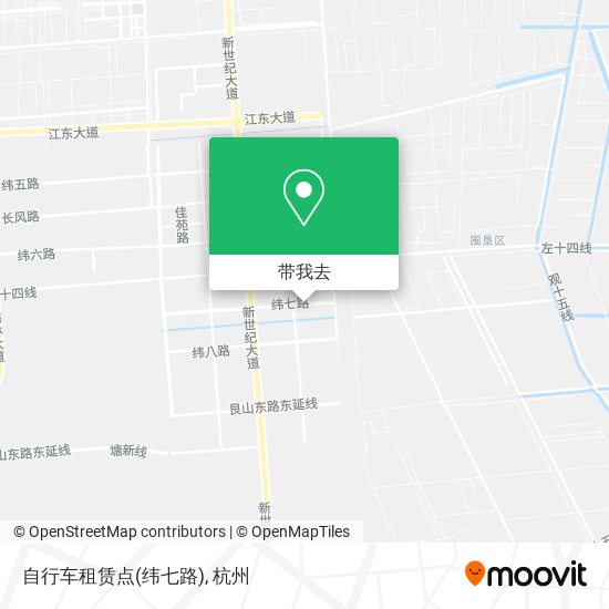 自行车租赁点(纬七路)地图